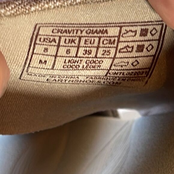 Earth Origins Gravity Giana Tan Slides Sz 8 - Picture 6 of 7